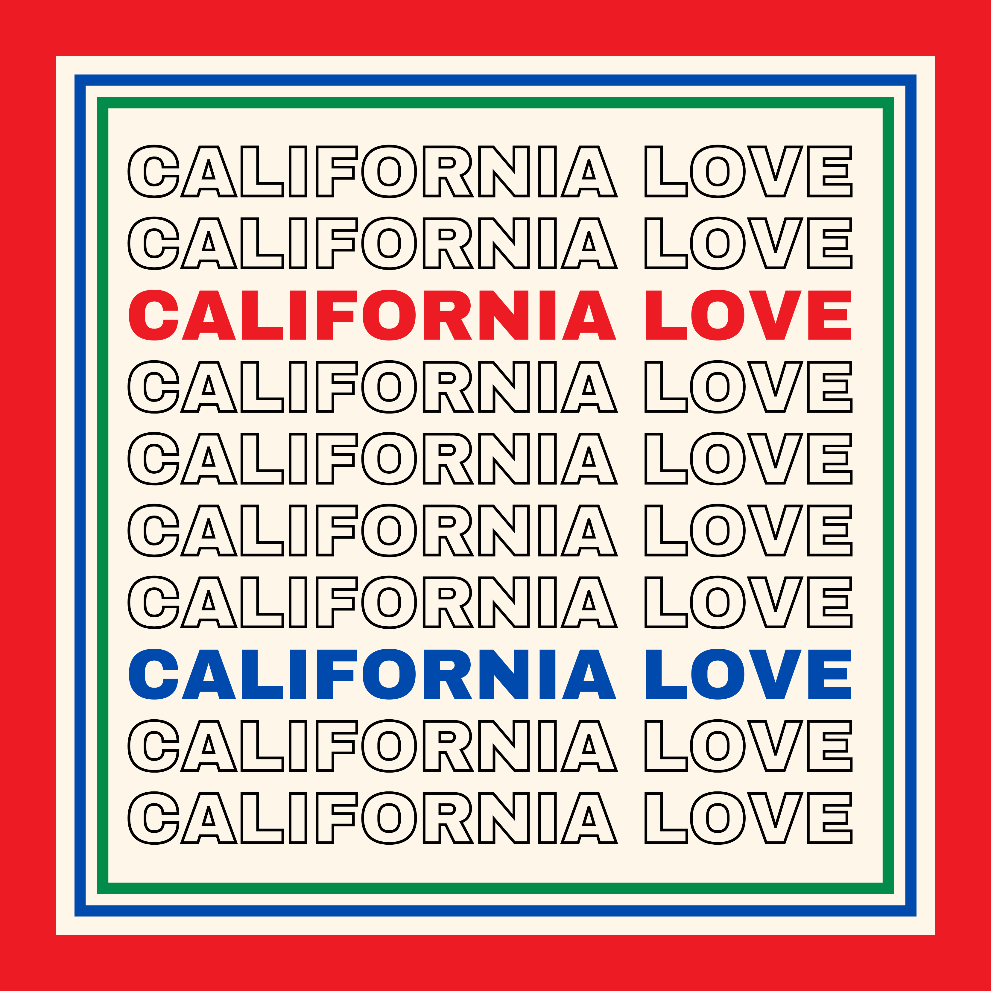 Archie Bandana No. 9 - California Love in Primary Colors