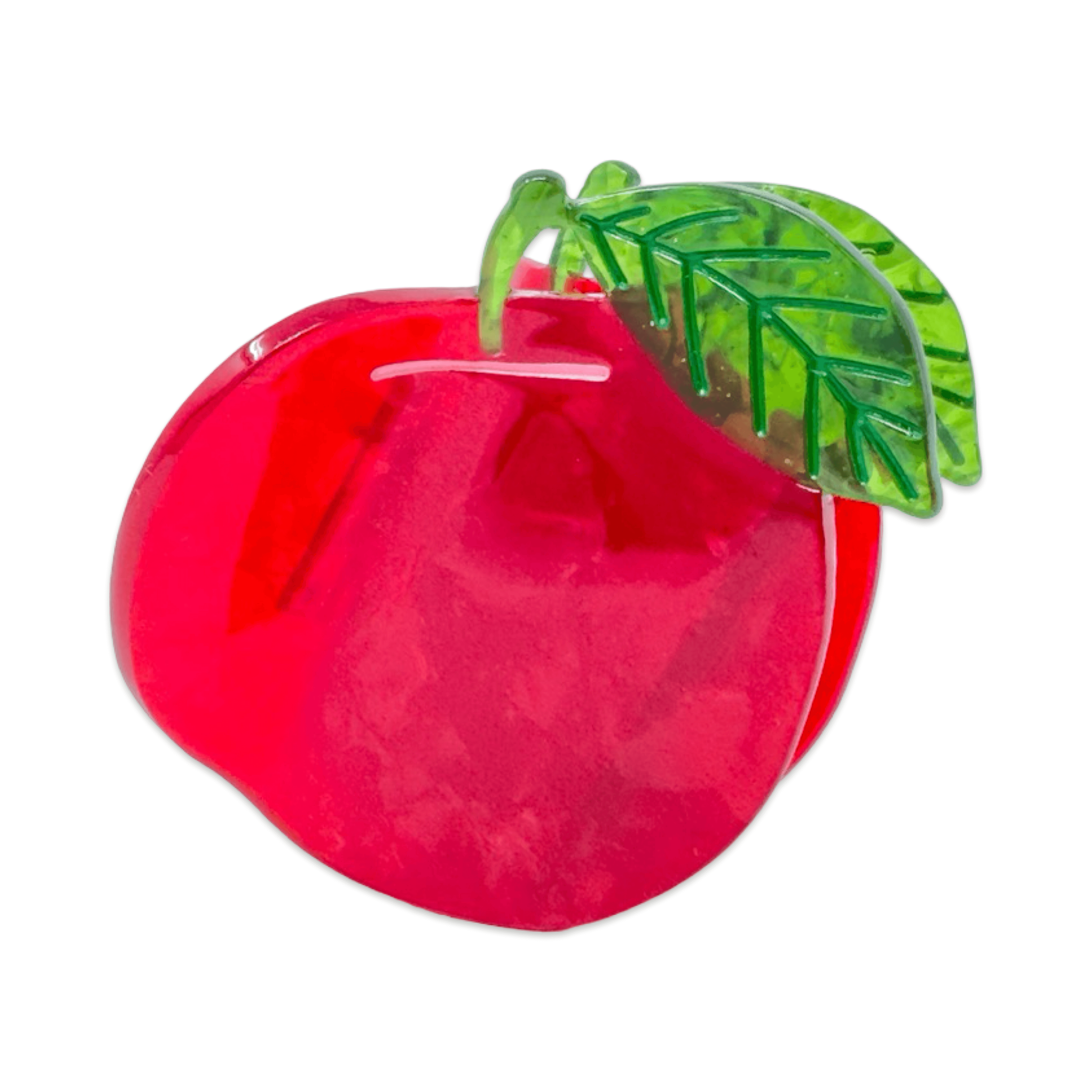 Midi Red Apple Hair Claw Clip