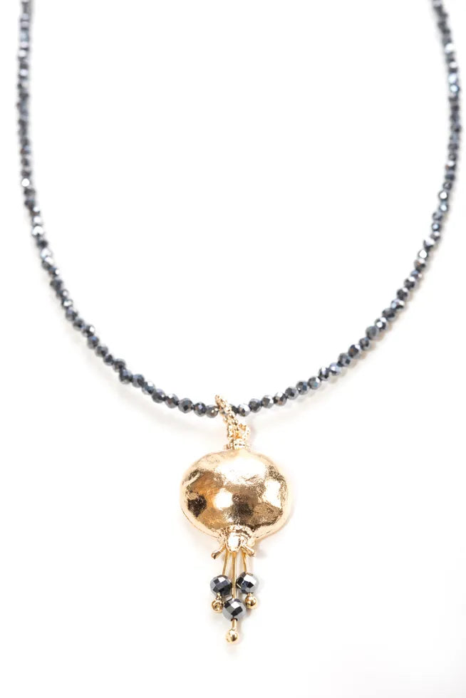 Beaded Pomegranate Necklace