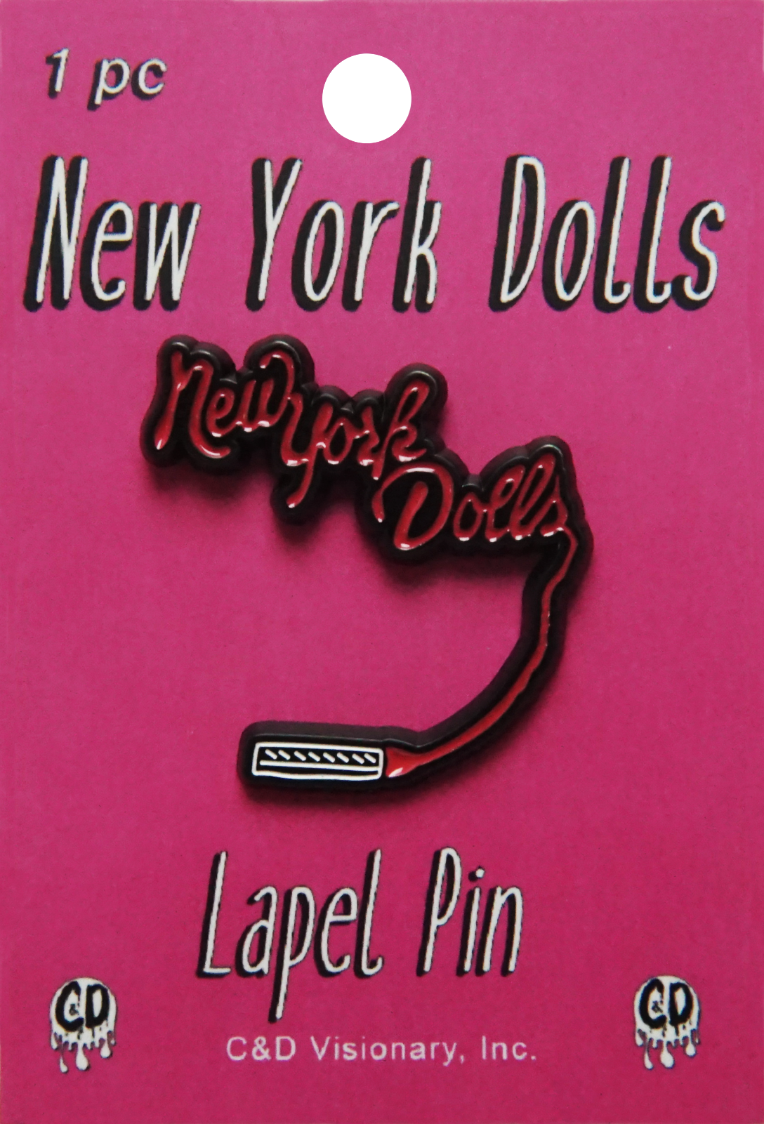 Enamel Pin - New York Dolls Lipstick