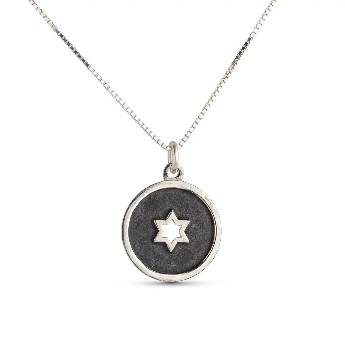Sterling Jewish Pendant Necklace