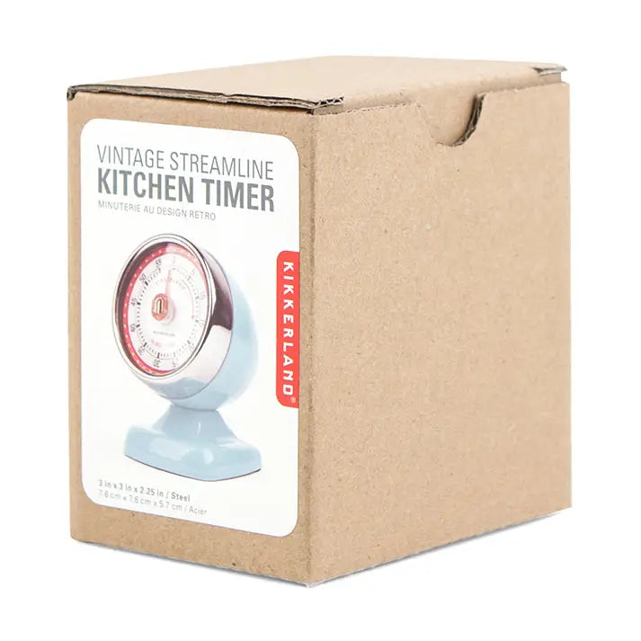 Vintage Streamline Kitchen Timer + Blue