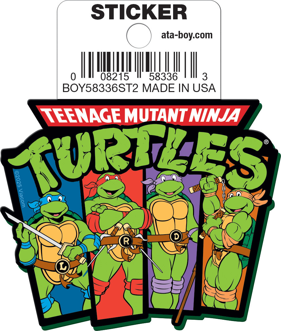 Teenage Mutant Ninja Turtles Logo Team Die Cut Sticker