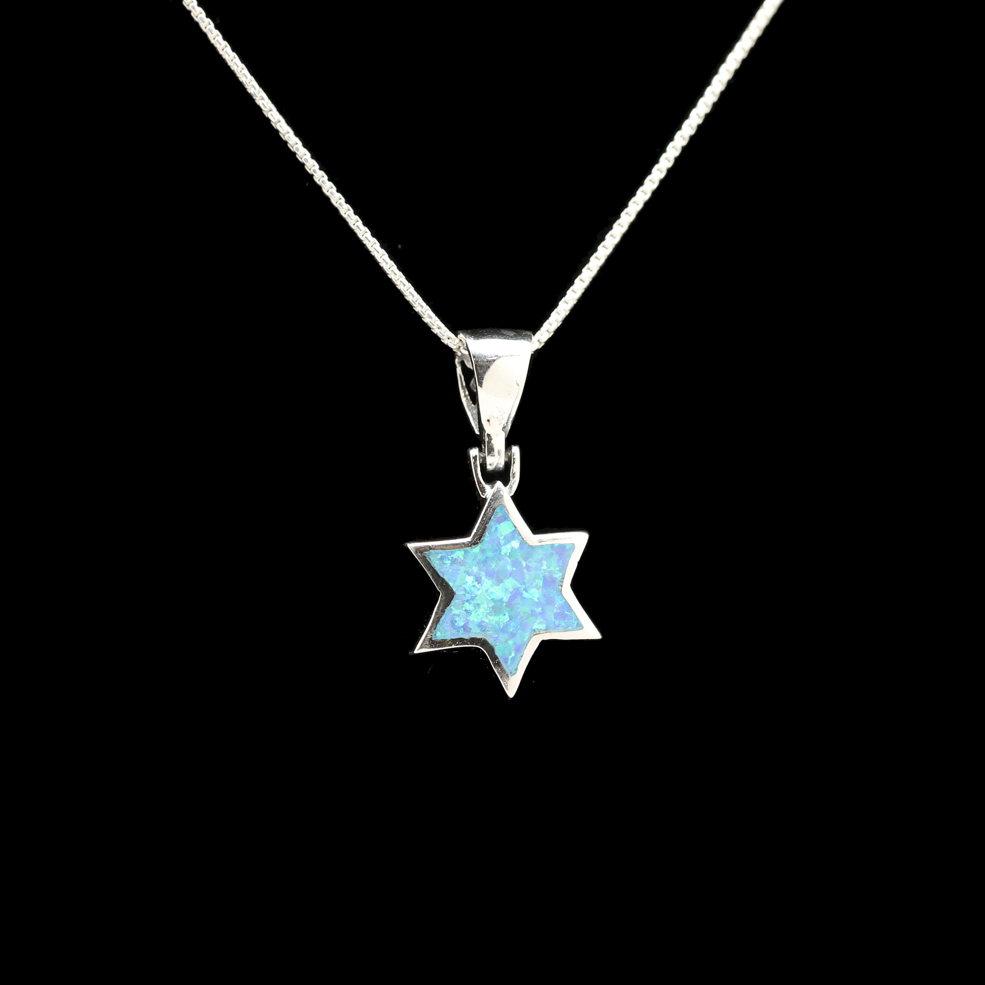 Double Sided Star of David and Chai Necklace