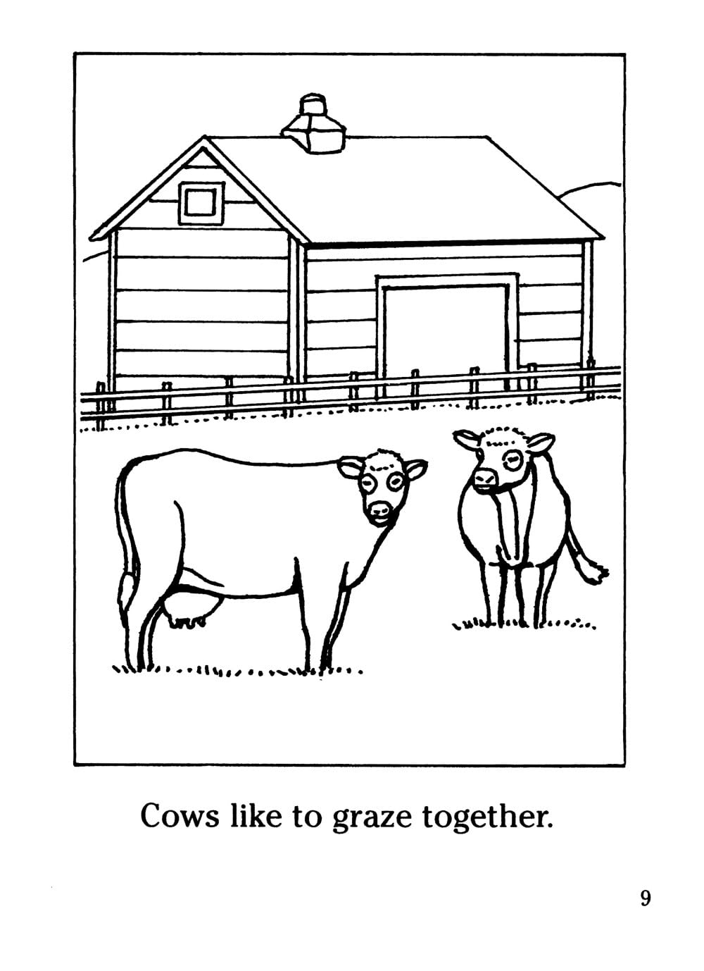 Farm Animals Coloring Book
