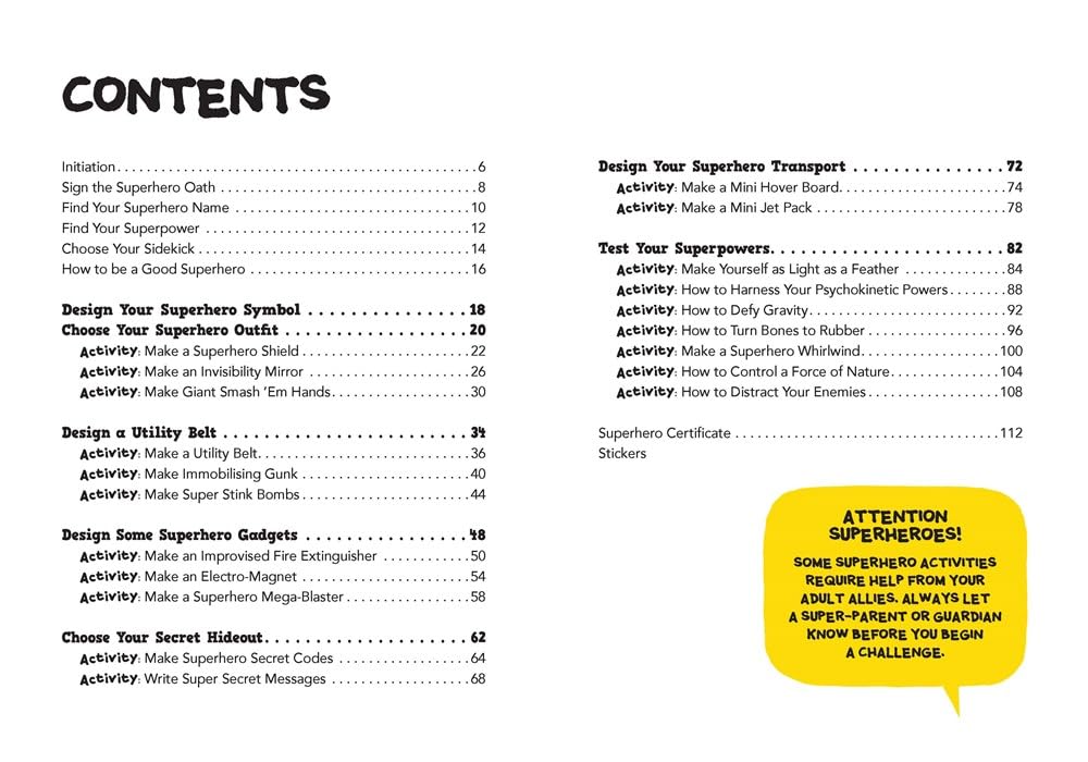 The Superhero Handbook: 20 Super Activities to Help You Save the World!