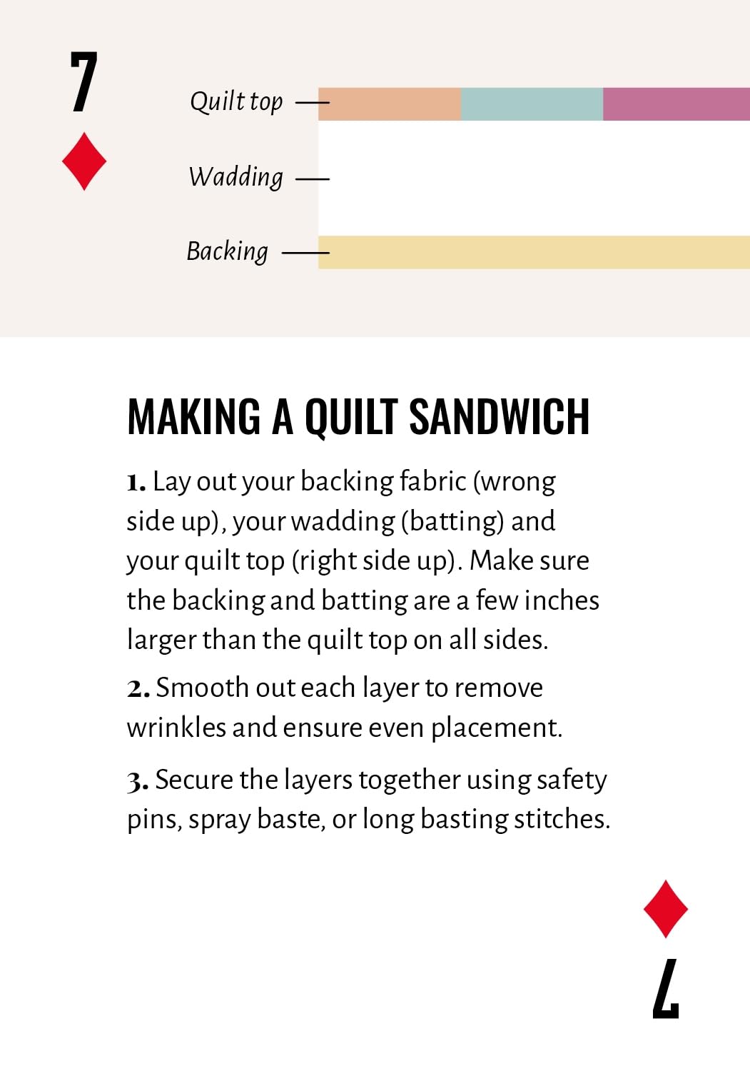 The Artful Hand Playing Cards: Quilting Tips & Tricks