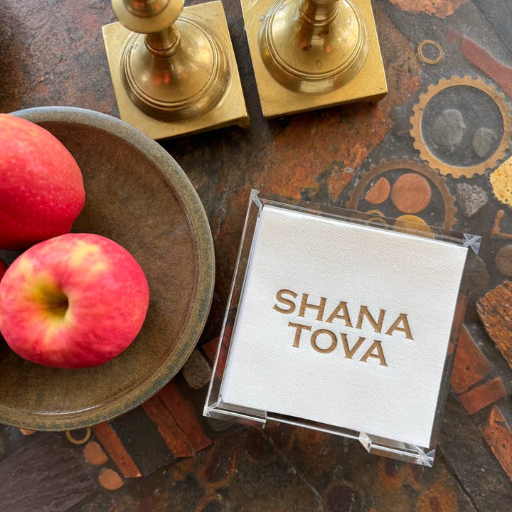 Acrylic Hostess Set "SHANA TOVA"