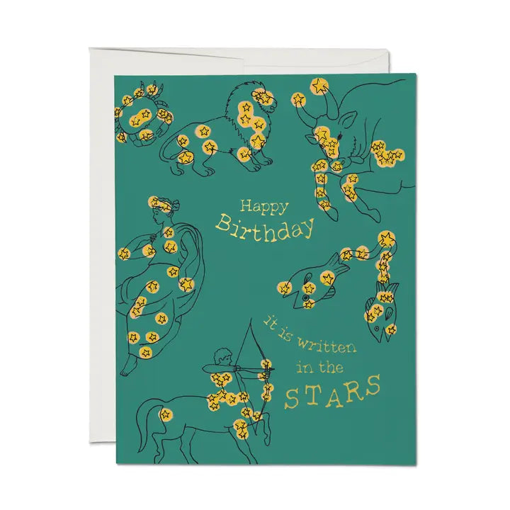 Richard Scarry Celestial Zodiac Greeting Card