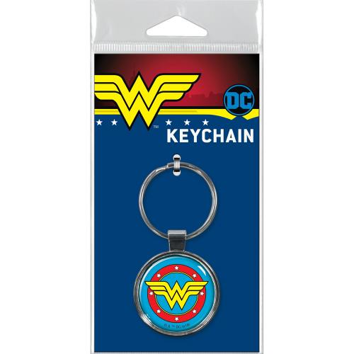 Wonder Woman on Blue Keychain