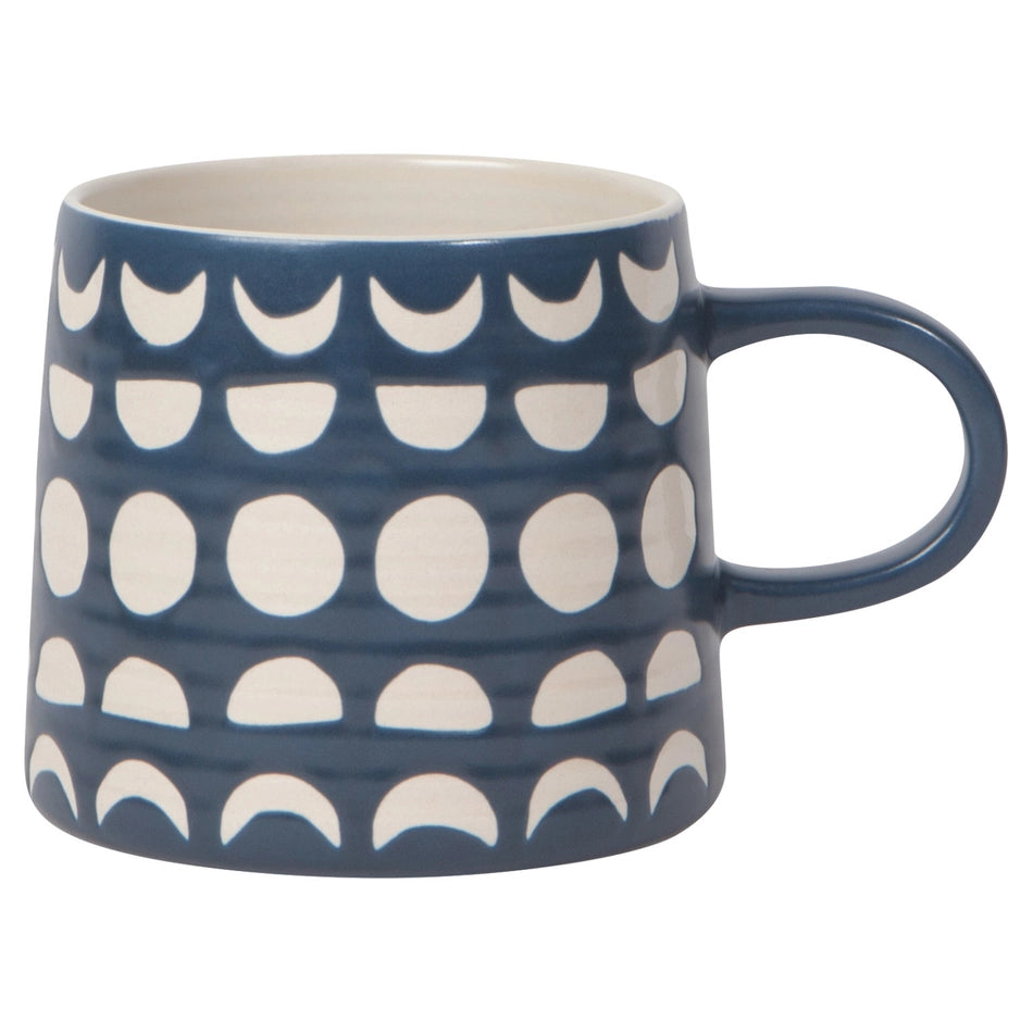 Moon Ink Imprint Stoneware 12 oz Mug
