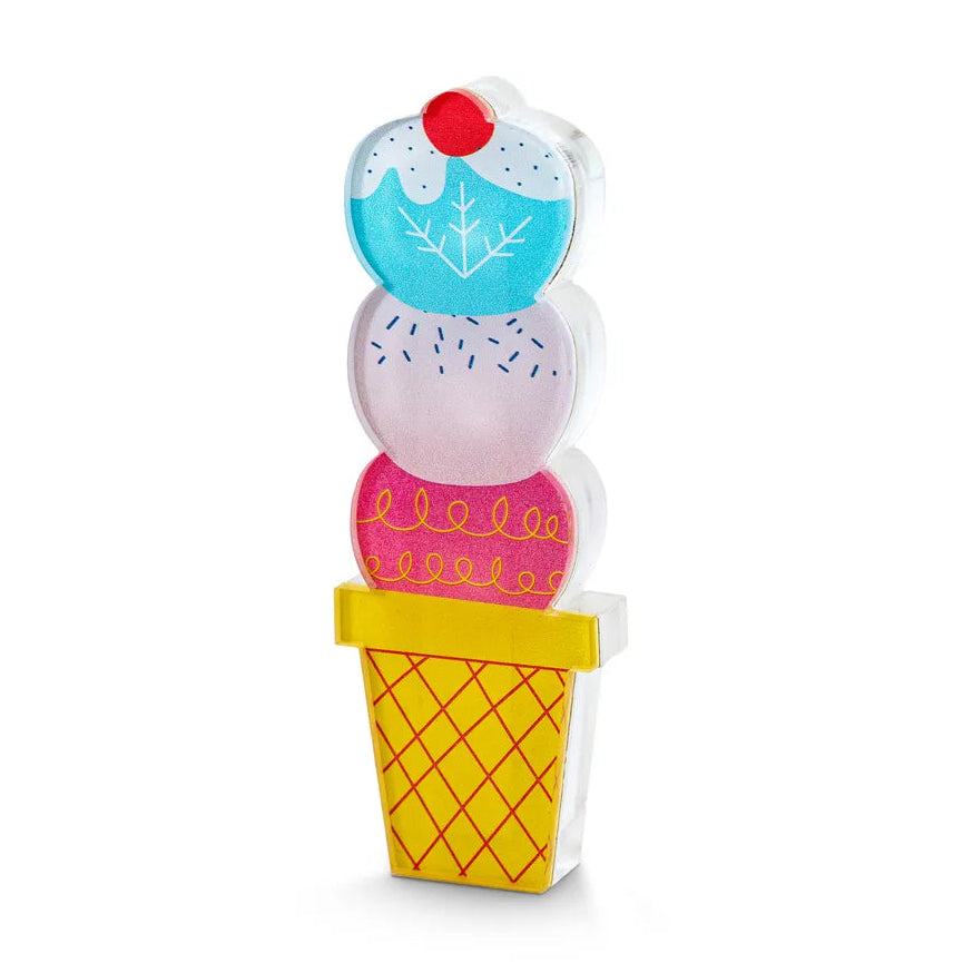 Ice Cream Cone Acrylic Mezuzah