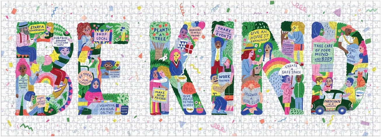 Be Kind 1000 Piece Landscape Jigsaw Puzzle Collaboration with The Born This Way Foundation