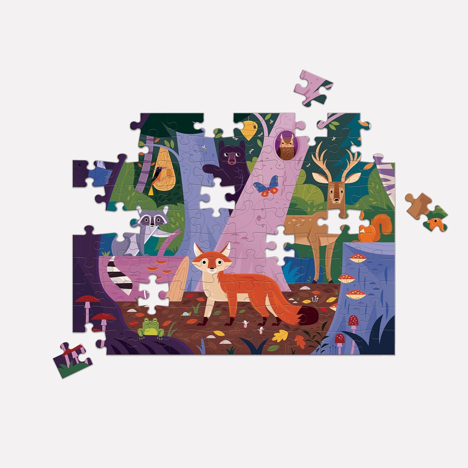 Forest Above & Below 100 Piece Double-Sided Puzzle