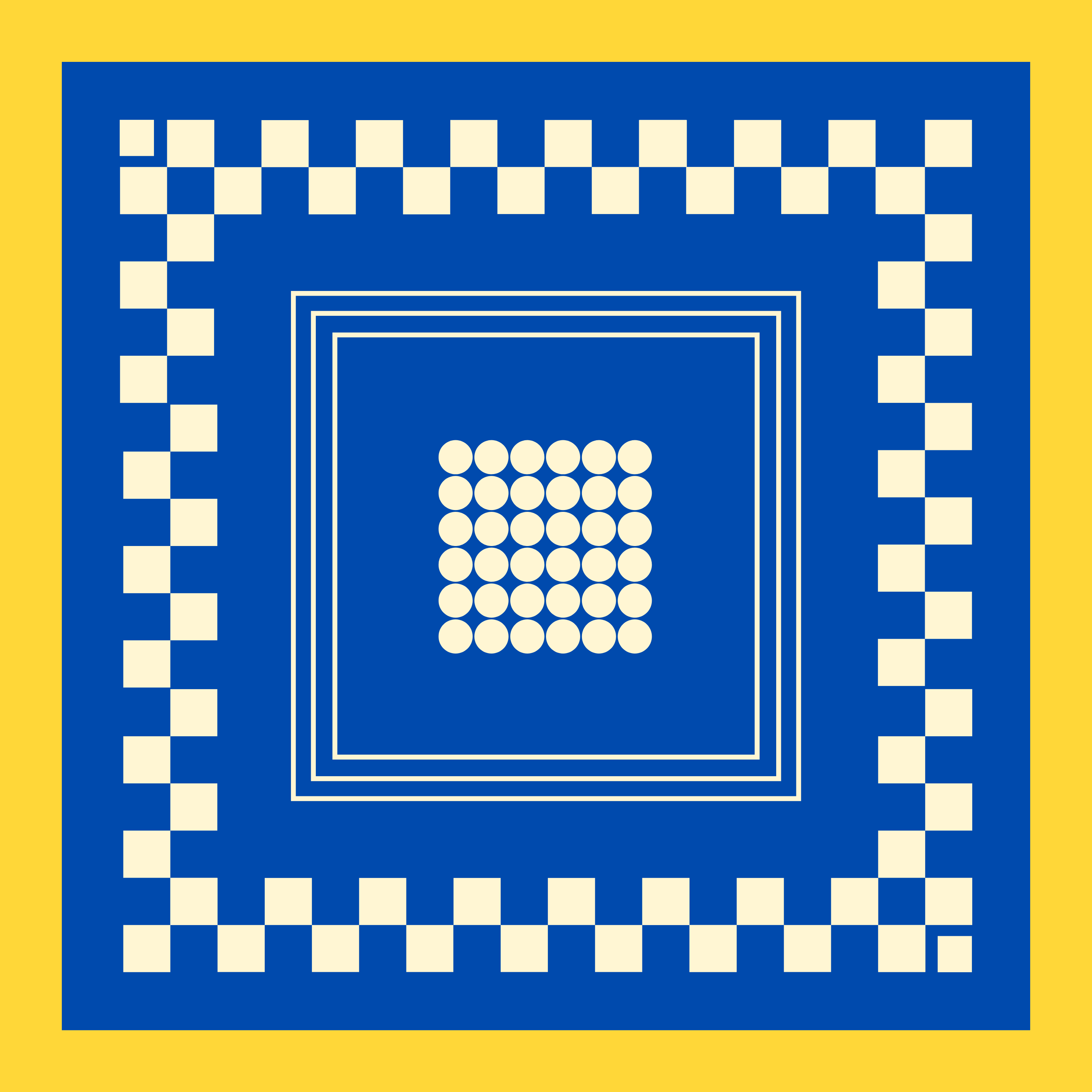 Archie Bandana No. 20 - Blue and Yellow Check