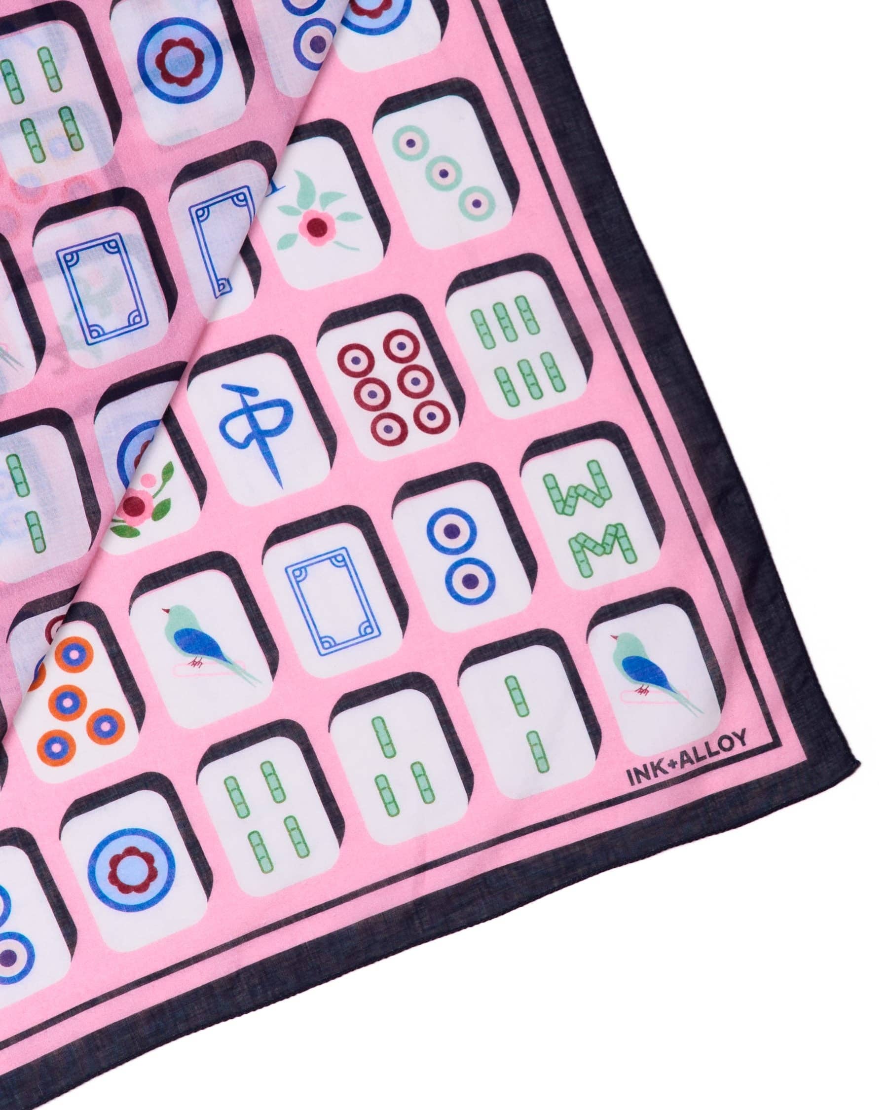 Olivia Square Scarf Mahjong Print 36x36