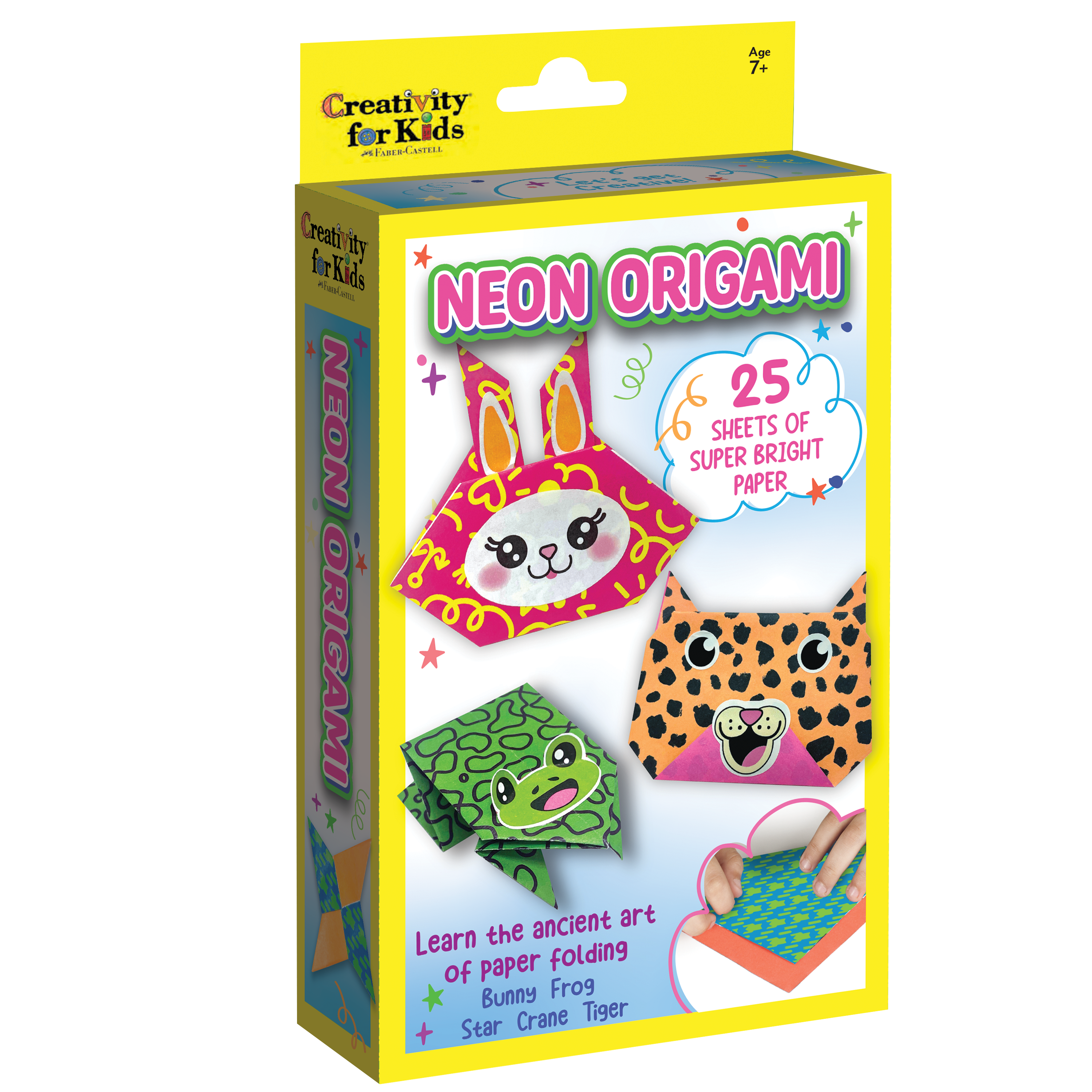 Neon Origami Mini Kit - DIY Craft for Kids