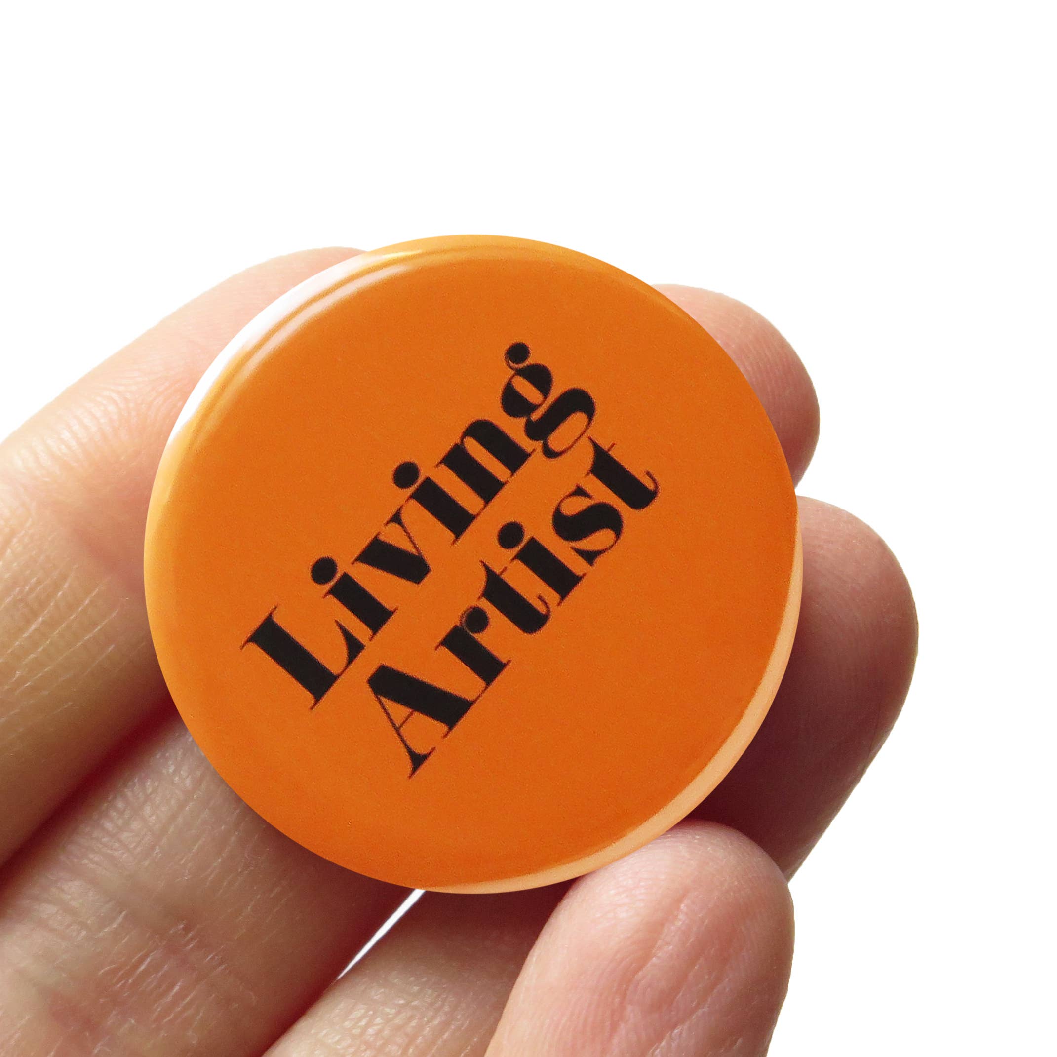 LIVING ARTIST Button Pin 1.25"