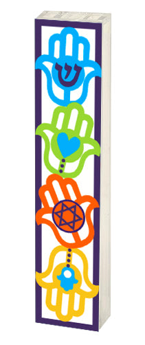 Acrylic Hamsa Mezuzah