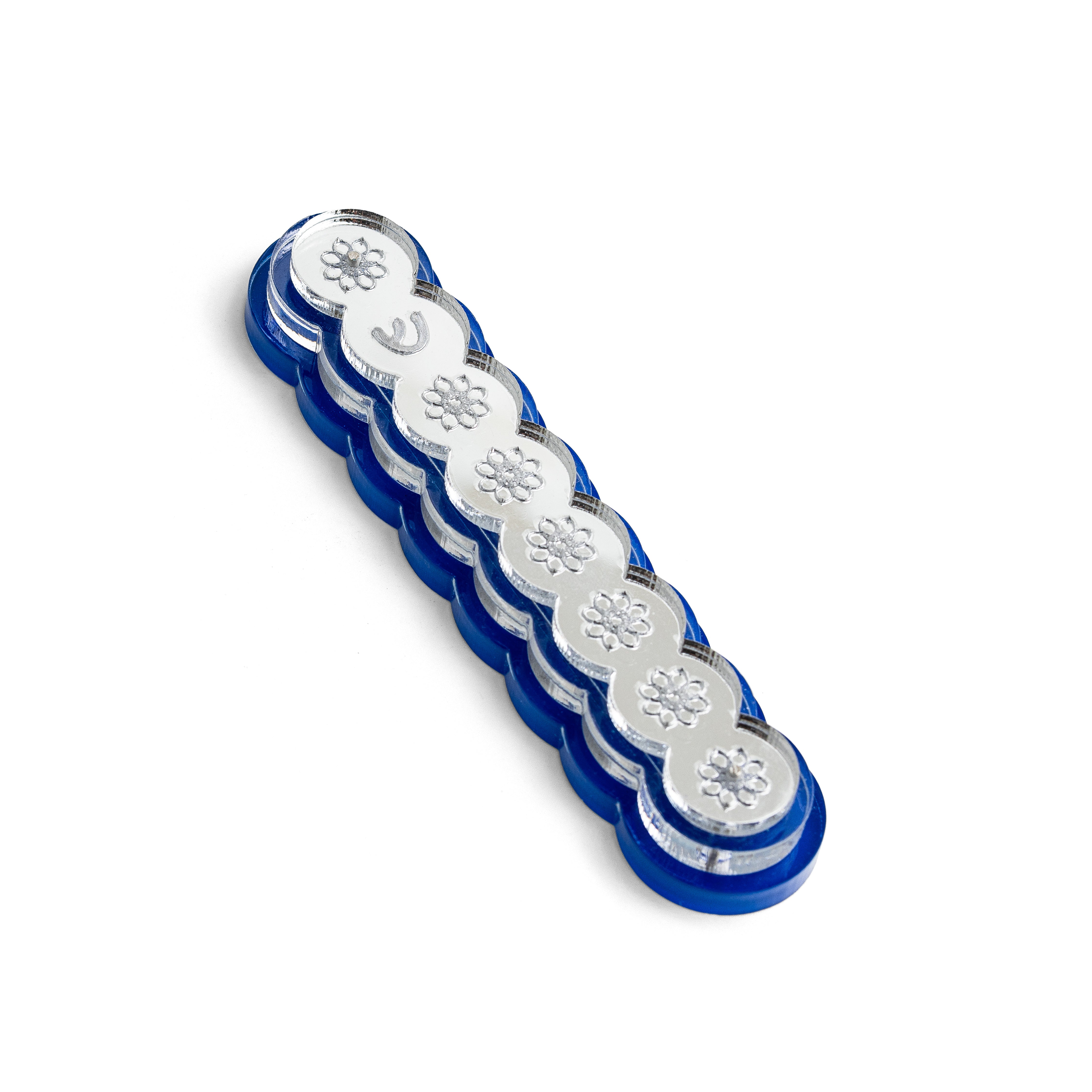Seven Seals Acrylic Mezuzah