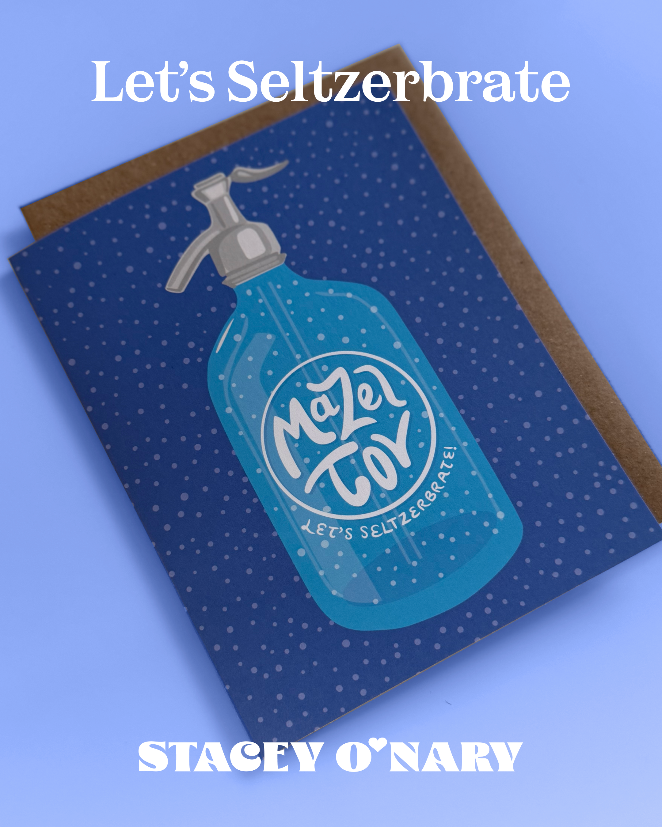 Mazel Tov Seltzerbrate Card | Bat / Bar Mitzvah Card