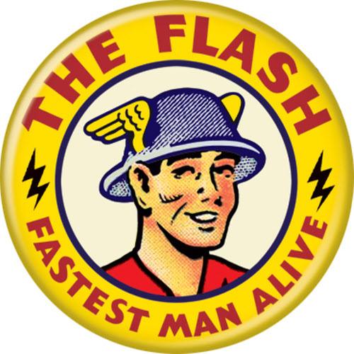 The Flash Fastest Man Alive Button Pin 1.25"