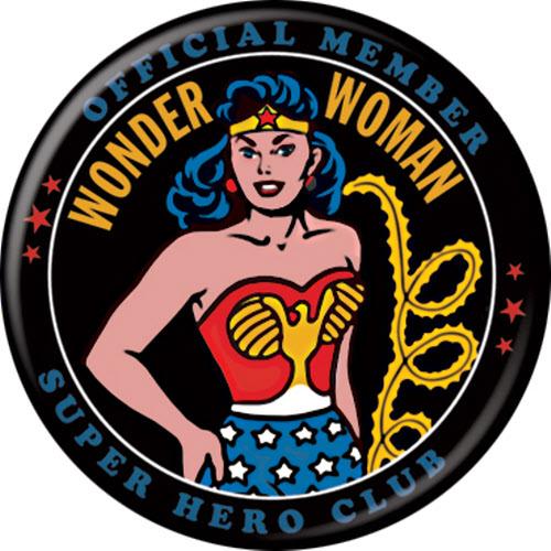 Wonder Woman Super Hero Club Button Pin 1.25"