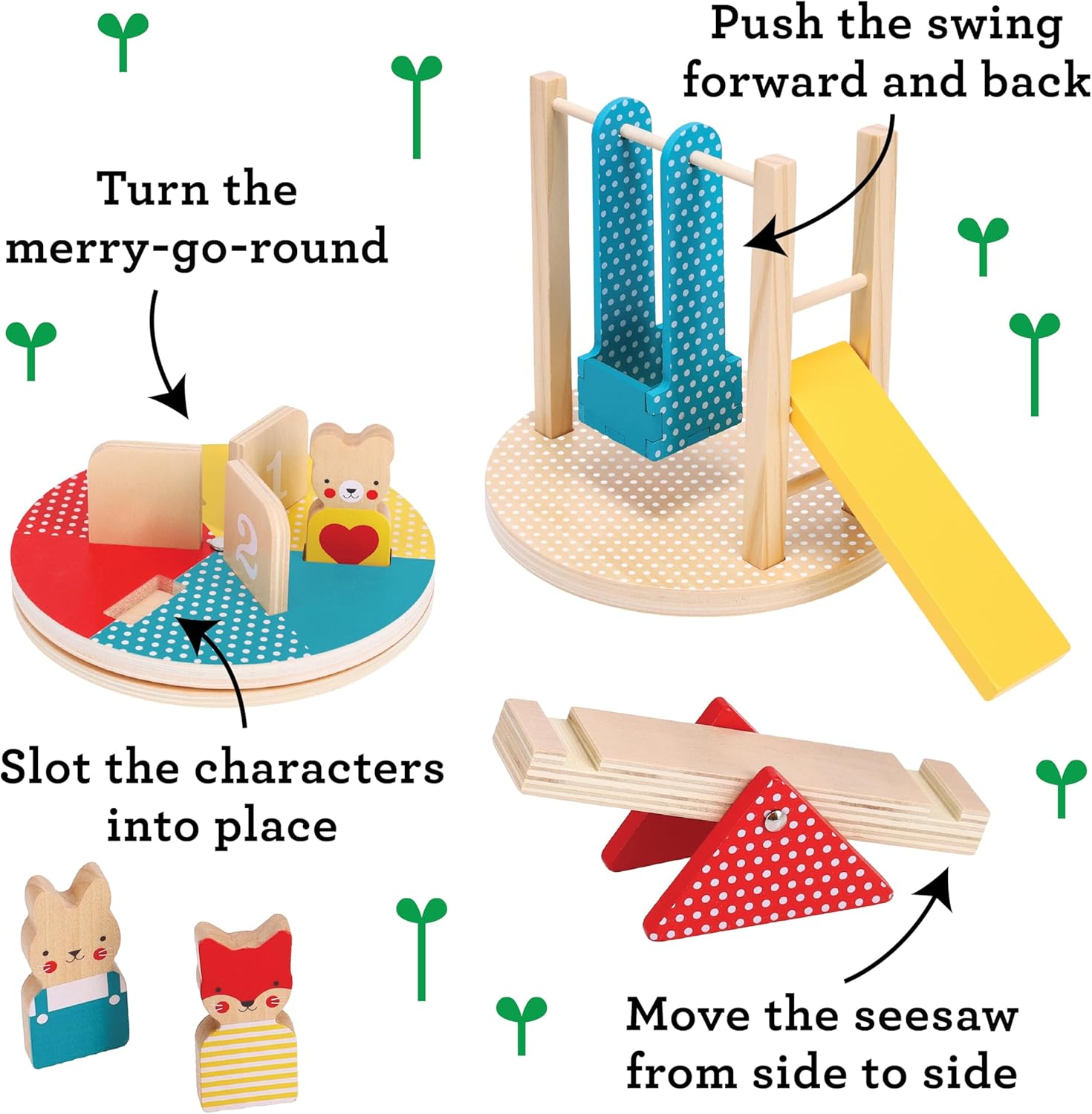At The Park Wooden Playset
