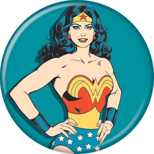 Wonder Woman Teal Button