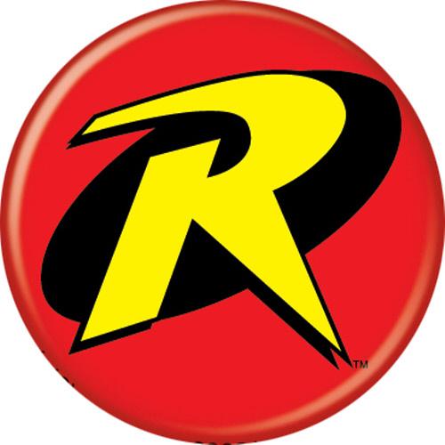 Robin Logo Button Pin 1.25"