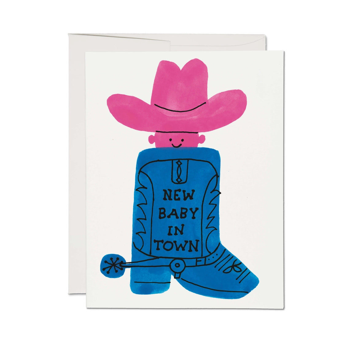 Boot Baby Greeting Card