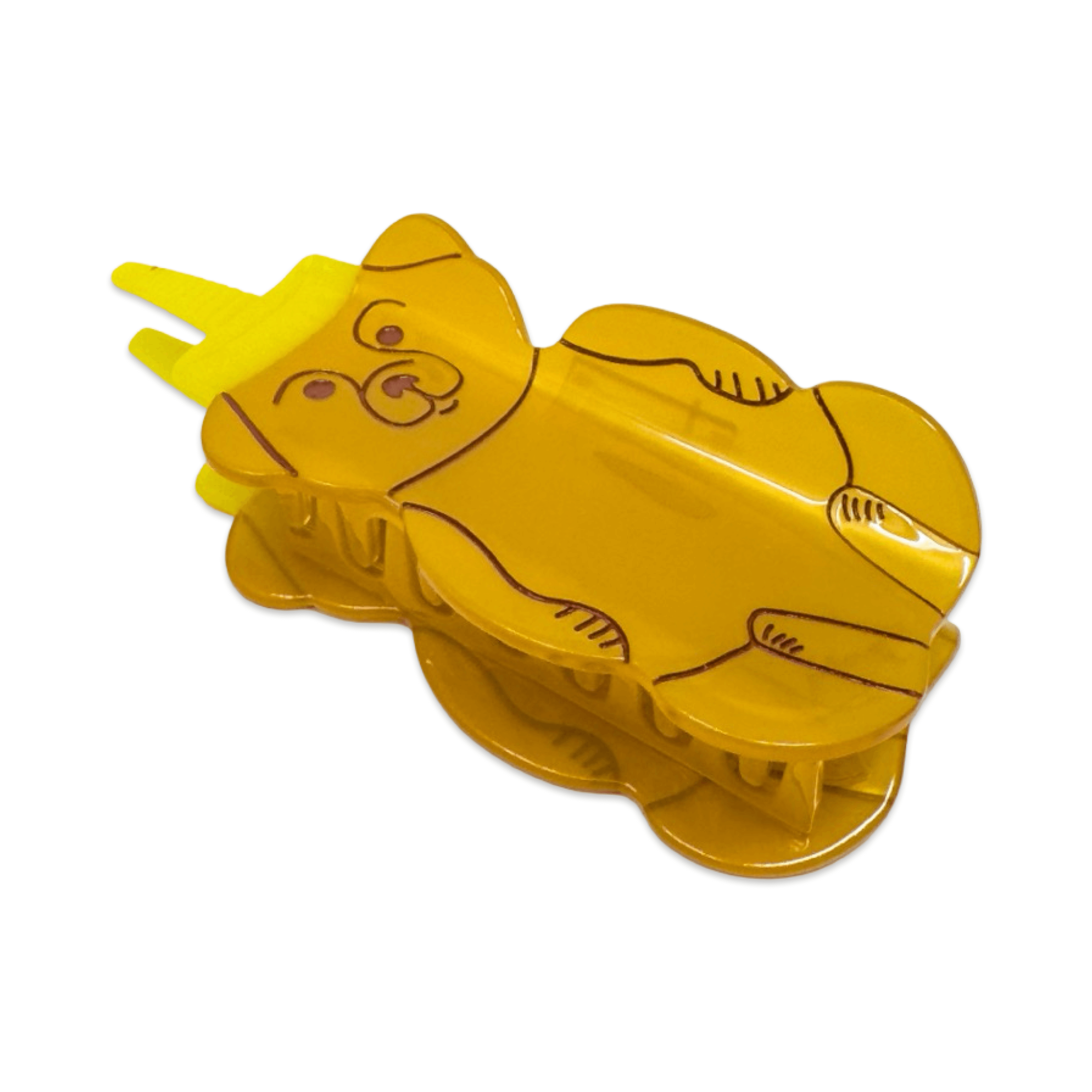 Large Honey Bear Hair Claw Clip