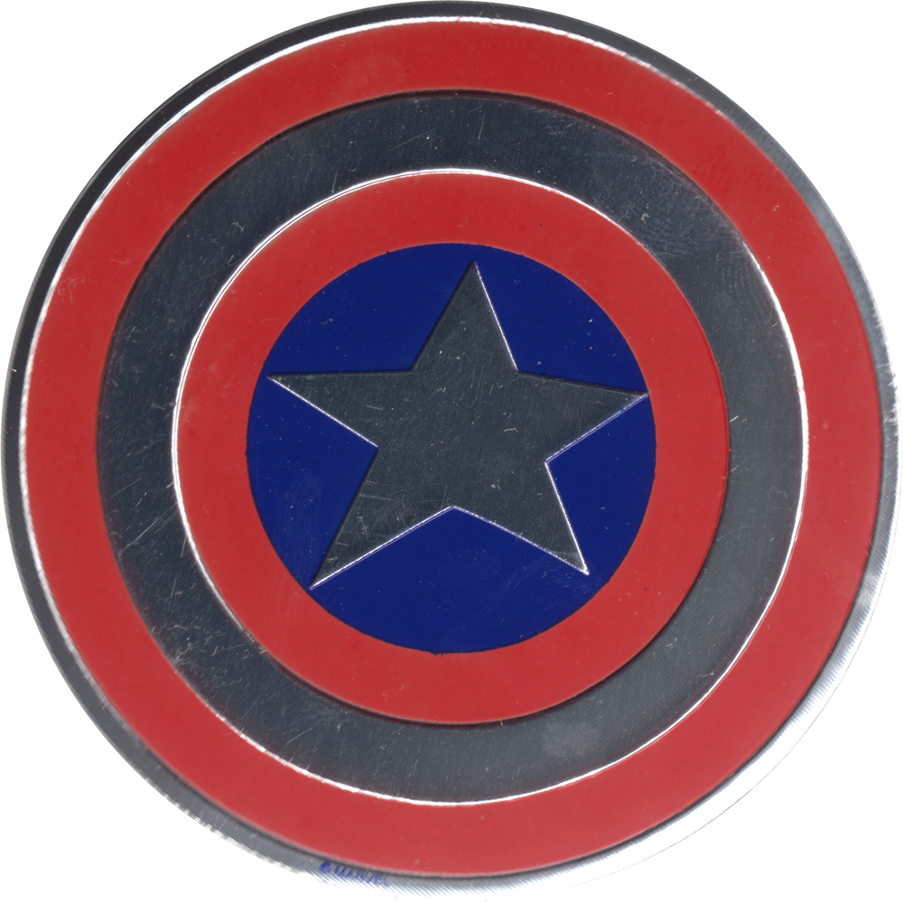 Sticker 2" Captain America Metal Sticker