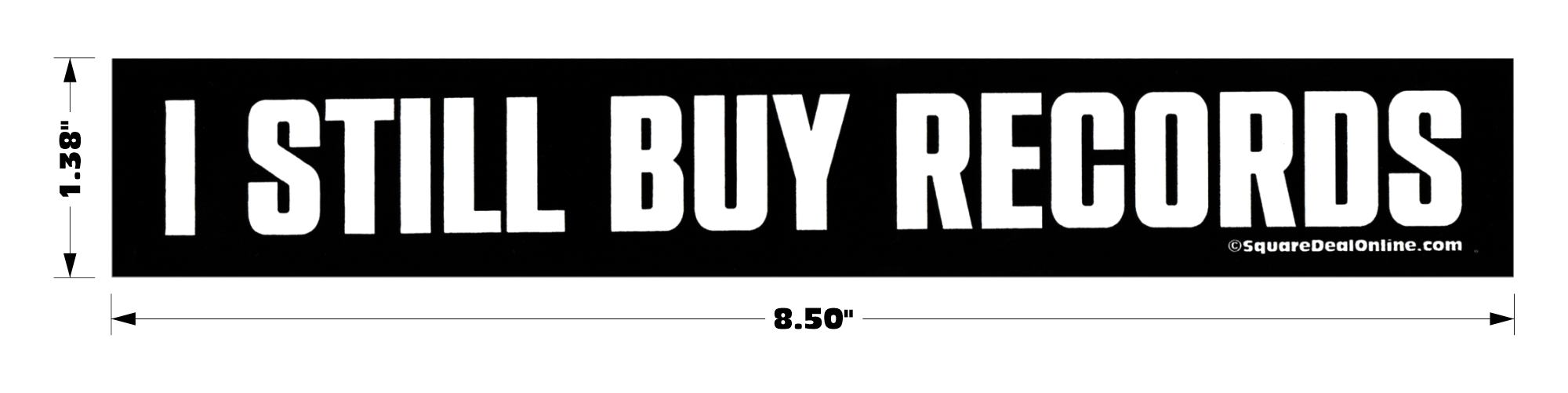 8.5" Sticker - I Still Buy Records