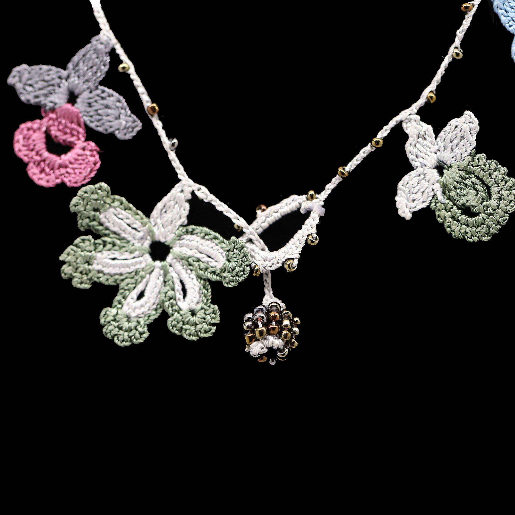 Cappadocia Flower Crochet Necklace