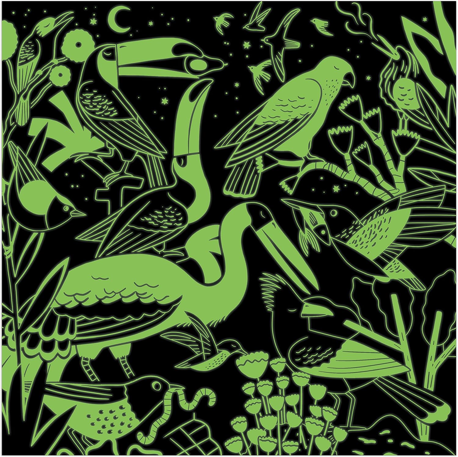 Bird Illuminated 500 Piece Glow in The Dark Puzzle