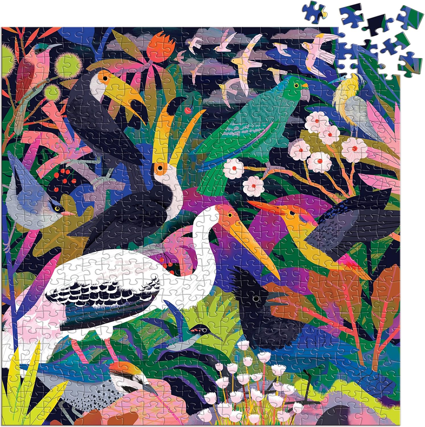Bird Illuminated 500 Piece Glow in The Dark Puzzle