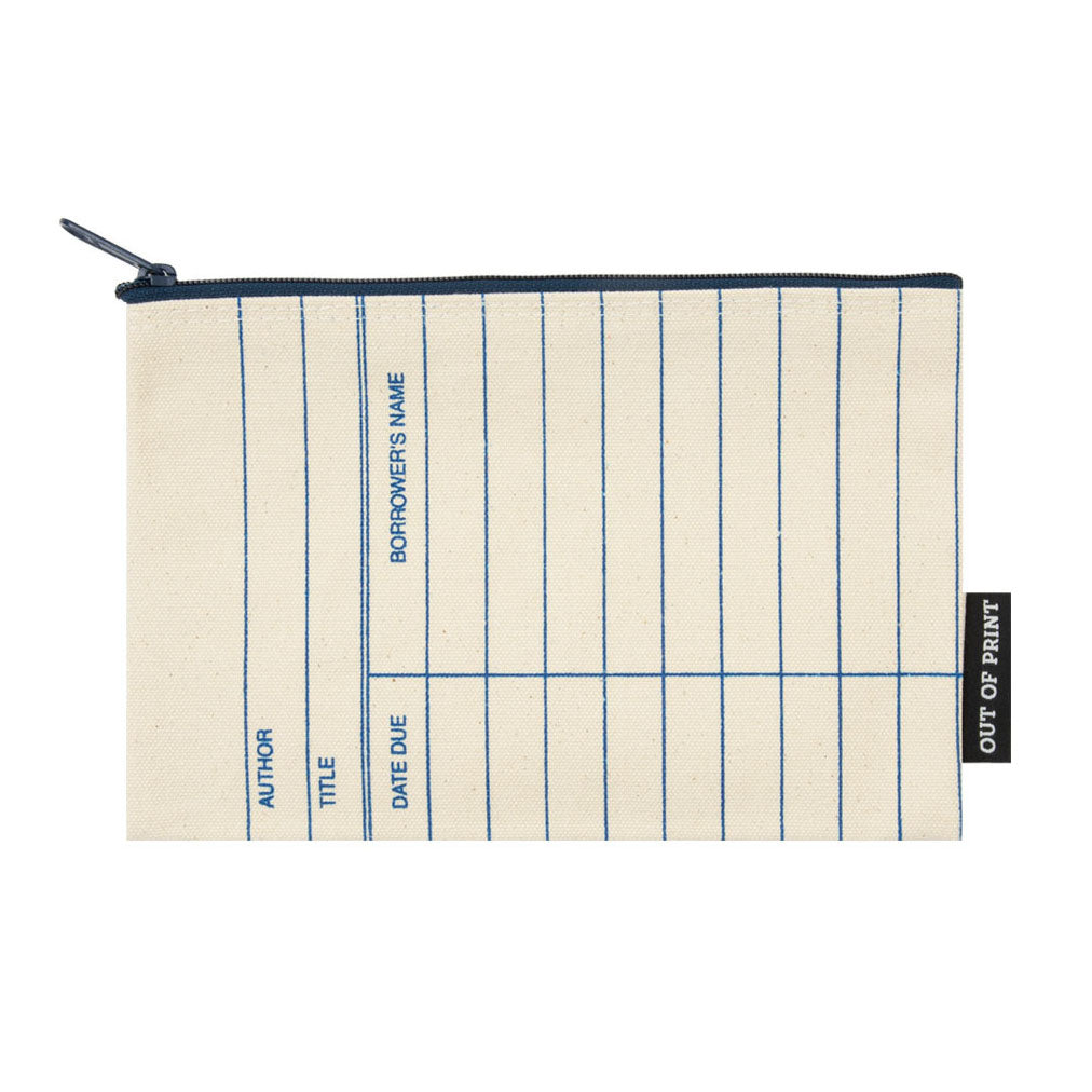 Library Card (Natural) Pouch