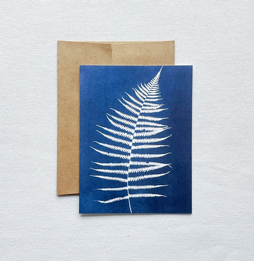 Fern No. 4 Botanical Cyanotype Blank Card