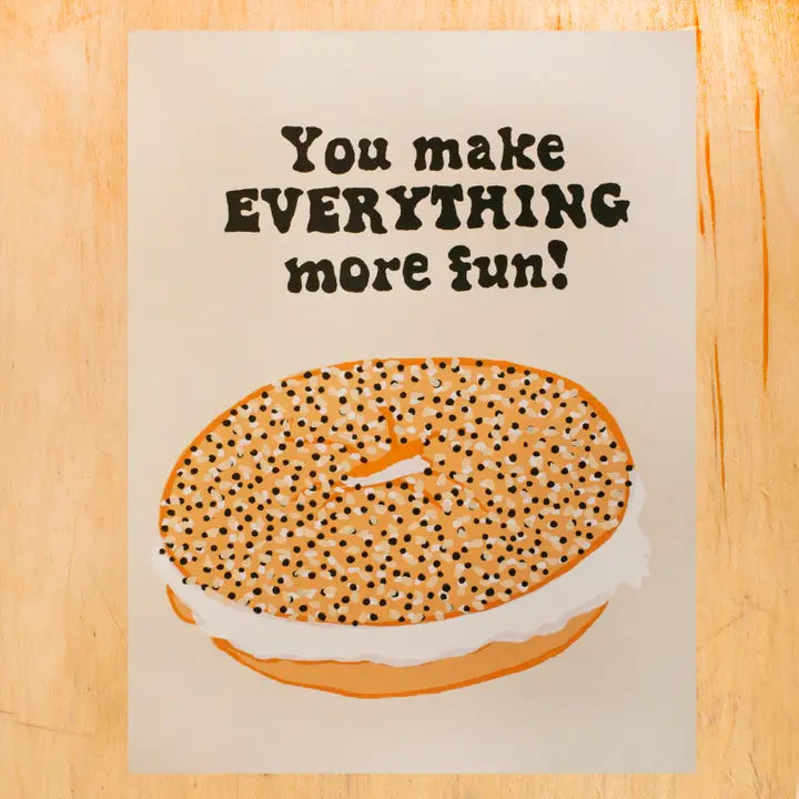 Everything Bagel Greeting Card