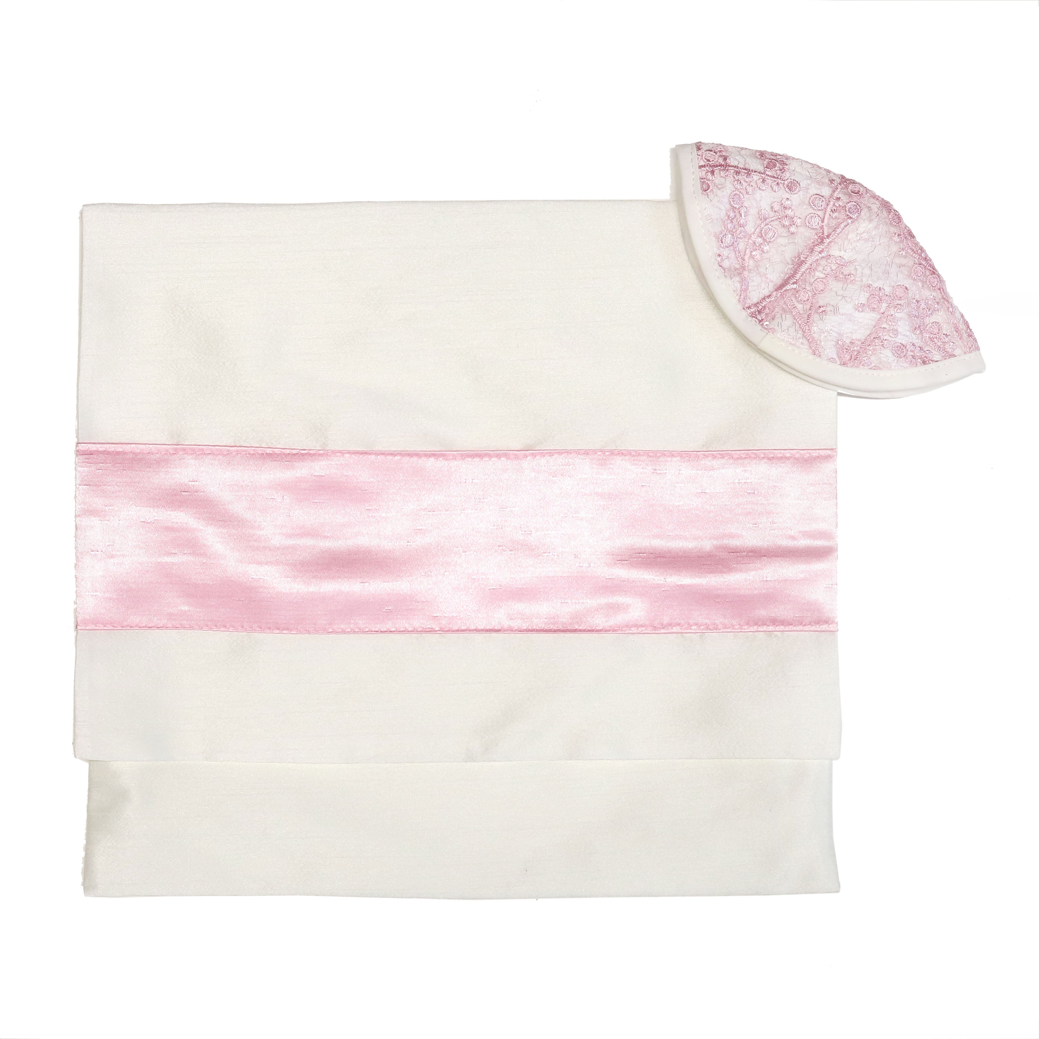 Tallit Set with Embroidered Flowers