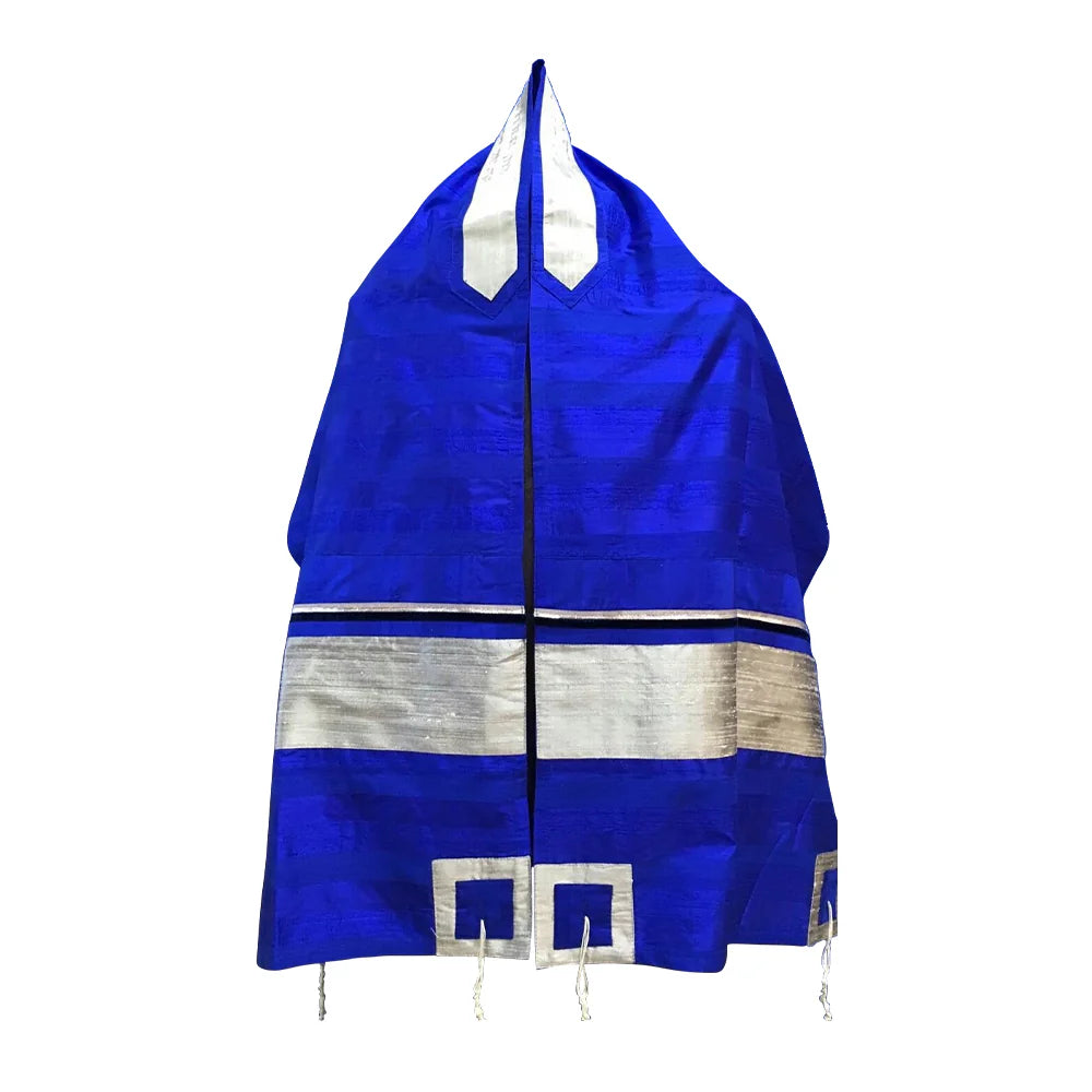 Tallit Set Electric Blue & Silver