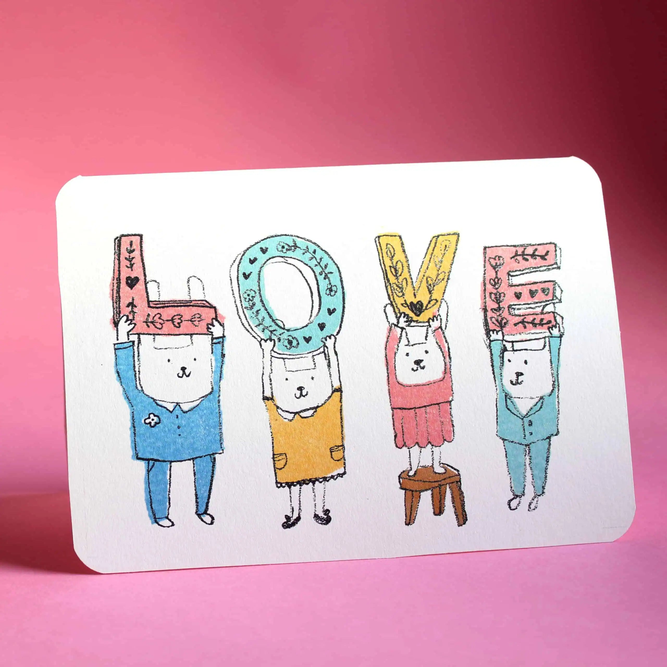 Love Letters Greeting Card