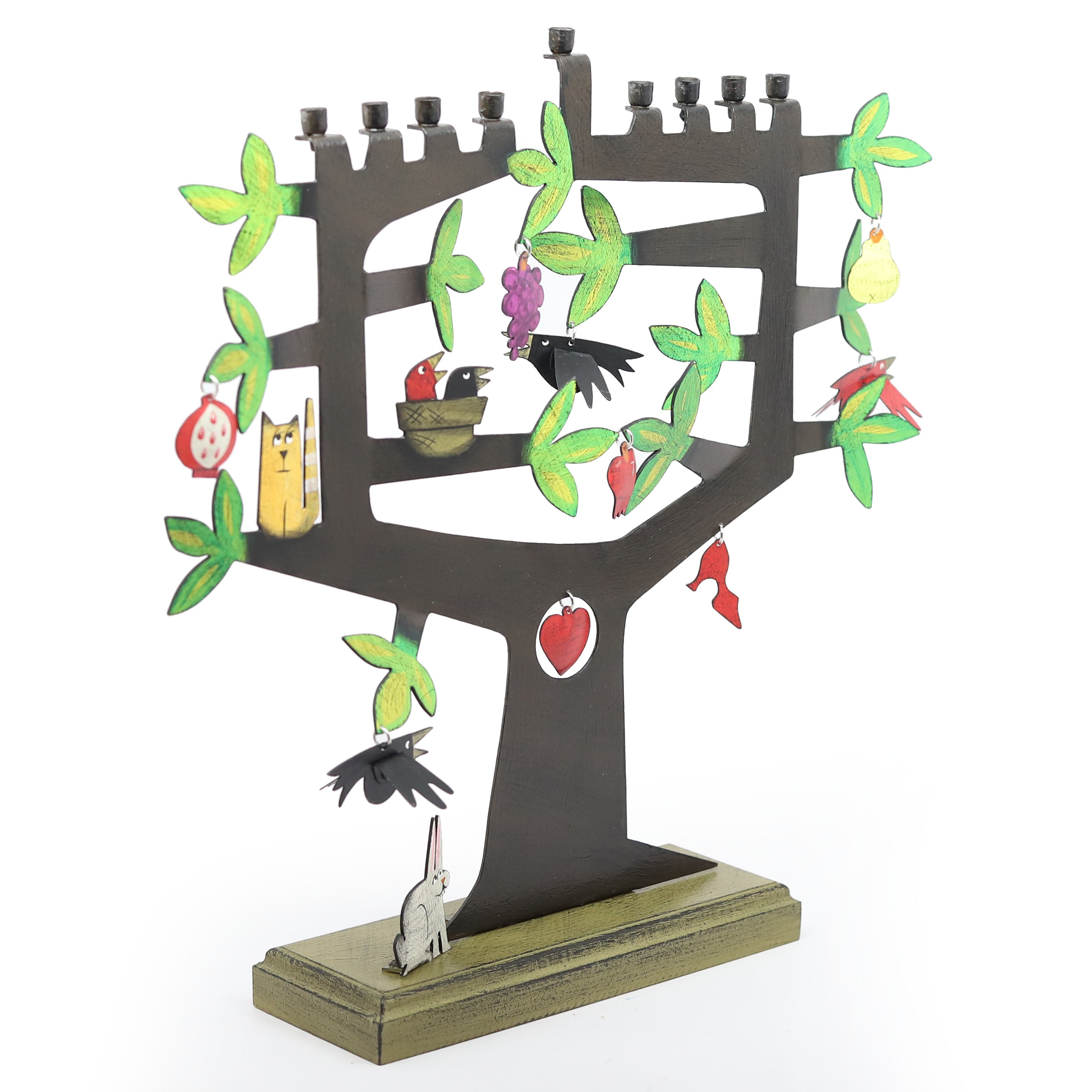 Artisan Tree of Life Hanukkiah