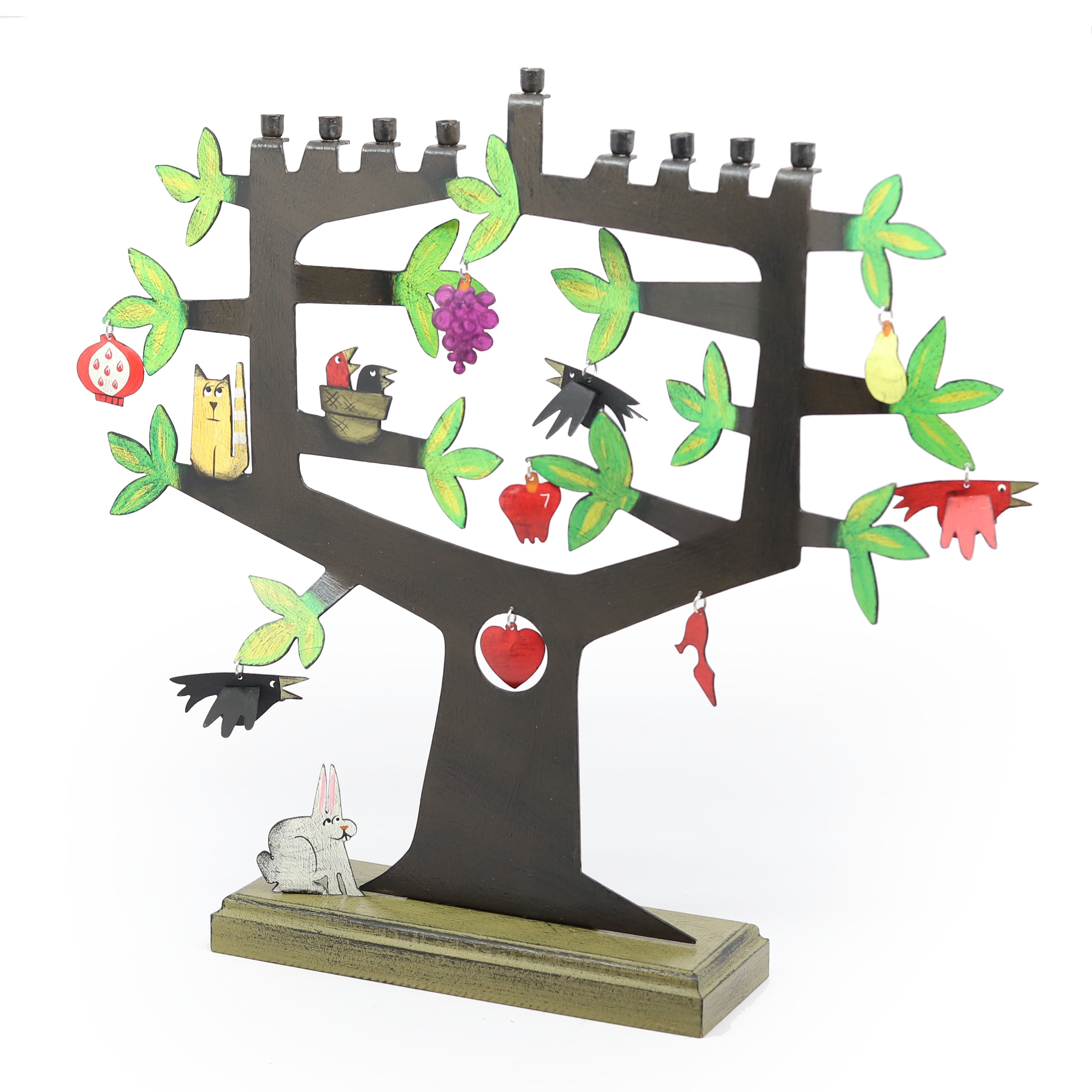Artisan Tree of Life Hanukkiah