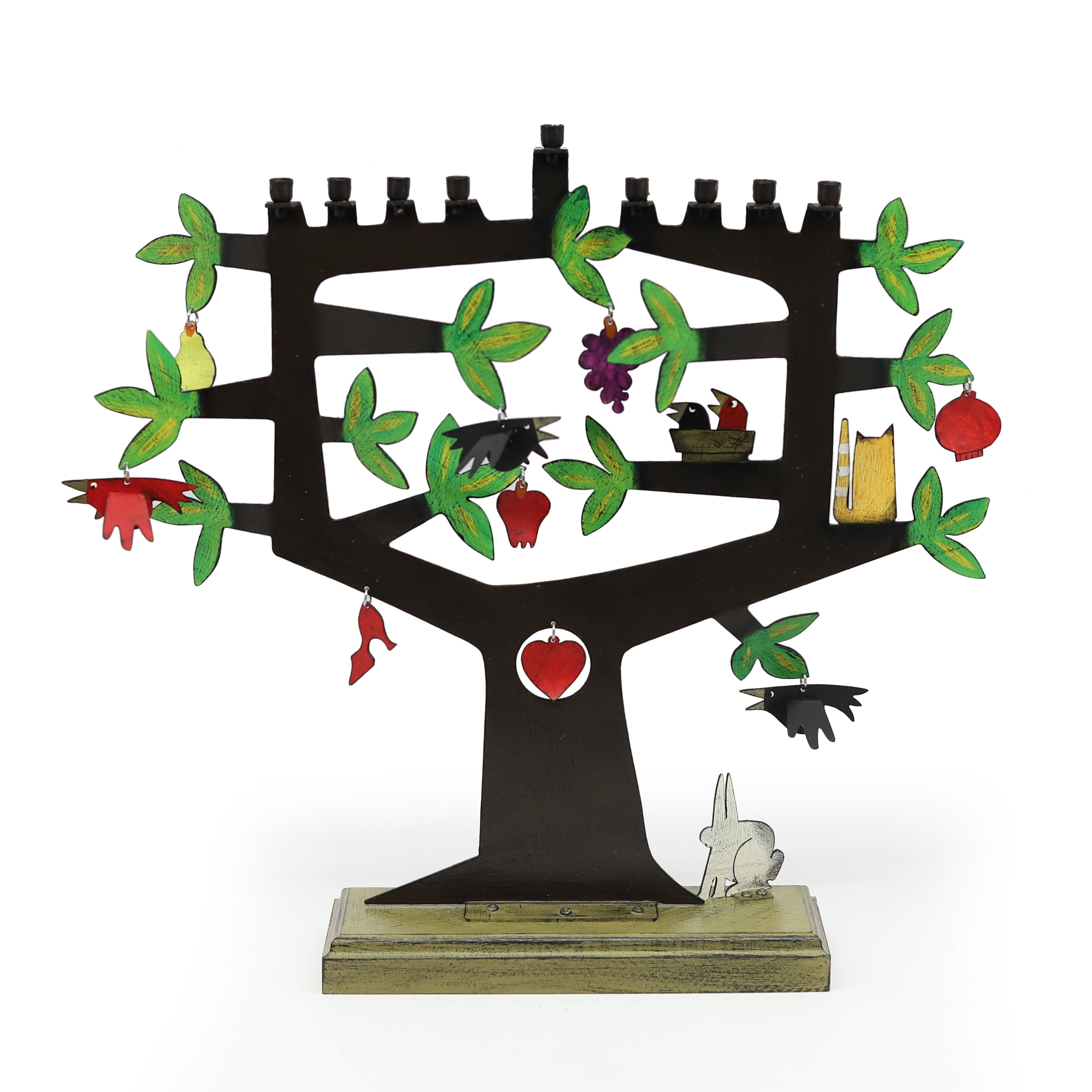 Artisan Tree of Life Hanukkiah