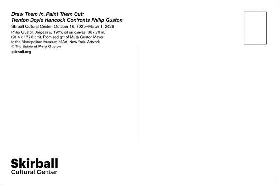 Postcard from "Draw Them In and Paint Them Out"