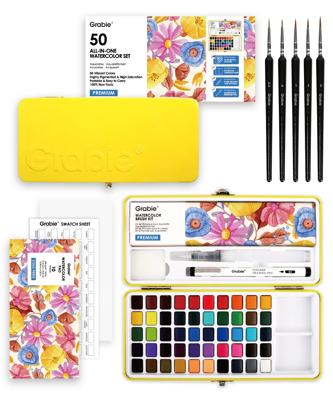 All-in-One Premium Watercolor Set of 50