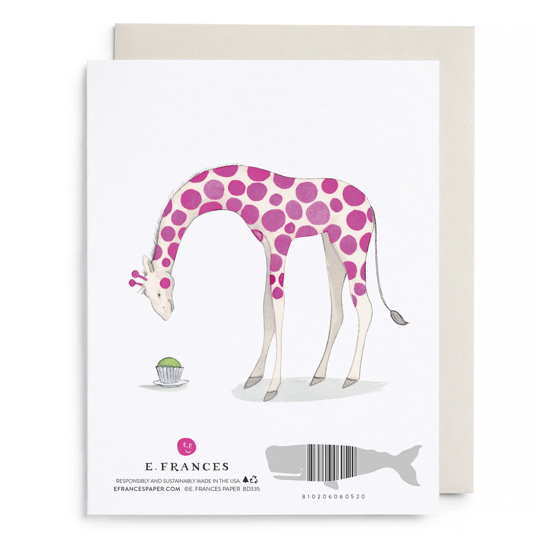 Leaning Tower of Cupcakes Birthday Greeting Card