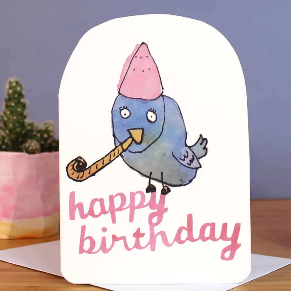 Birthday Bird Greeting Card